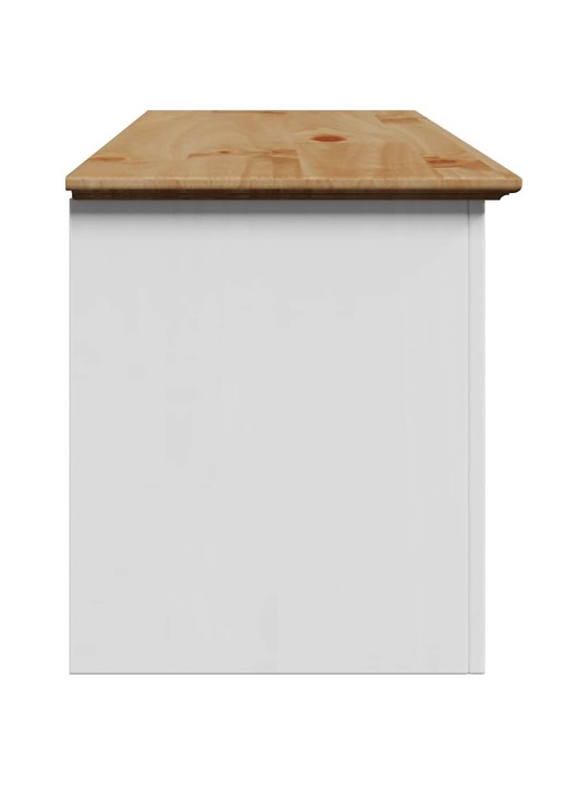 Eteisen penkki BODO valkoinen ja ruskea 114x40x45 cm