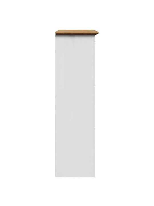 Kenkäteline bodo valkoinen ja ruskea 80x35x118 cm