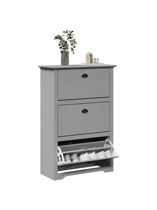 Kenkäteline bodo harmaa 80x35x118 cm