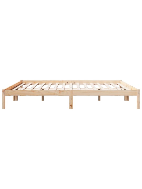 Sängynrunko erikoispitkä ilman patjaa 200x220 cm täysi mänty
