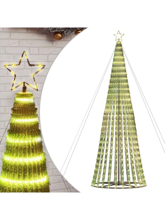 Led joulukuusi 1028 lediä lämmin valkoinen 403 cm