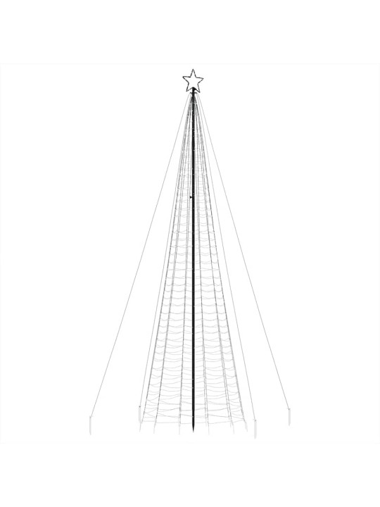 Led joulukuusi piikkeillä 1534 lediä sininen 500 cm