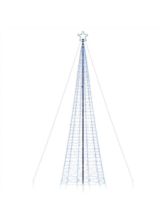 Led joulukuusi piikkeillä 1534 lediä sininen 500 cm