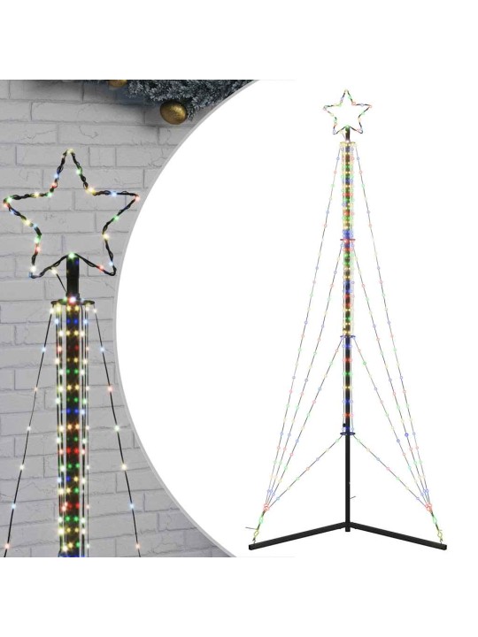 Led joulukuusi 483 lediä värikäs 240 cm
