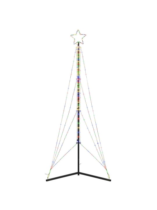 Led joulukuusi 483 lediä värikäs 240 cm
