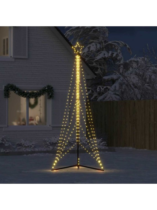Led joulukuusi 525 lämpimän valkoista led-valoa 302 cm