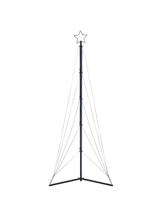 Led joulukuusi 525 kylmän valkoista led-valoa 302 cm