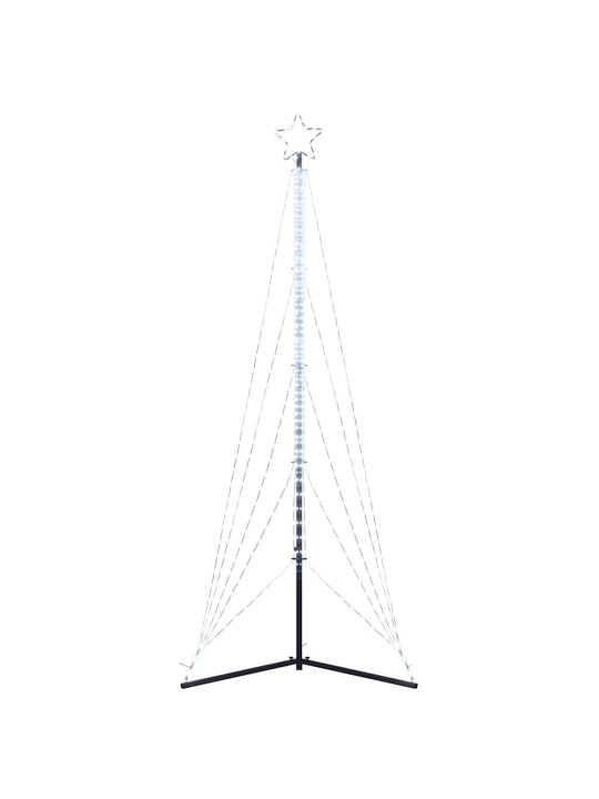 Led joulukuusi 525 kylmän valkoista led-valoa 302 cm