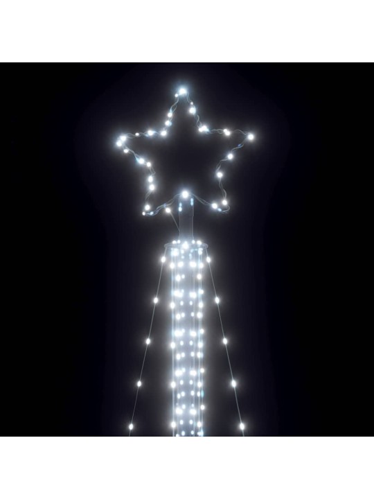 Led joulukuusi 525 kylmän valkoista led-valoa 302 cm