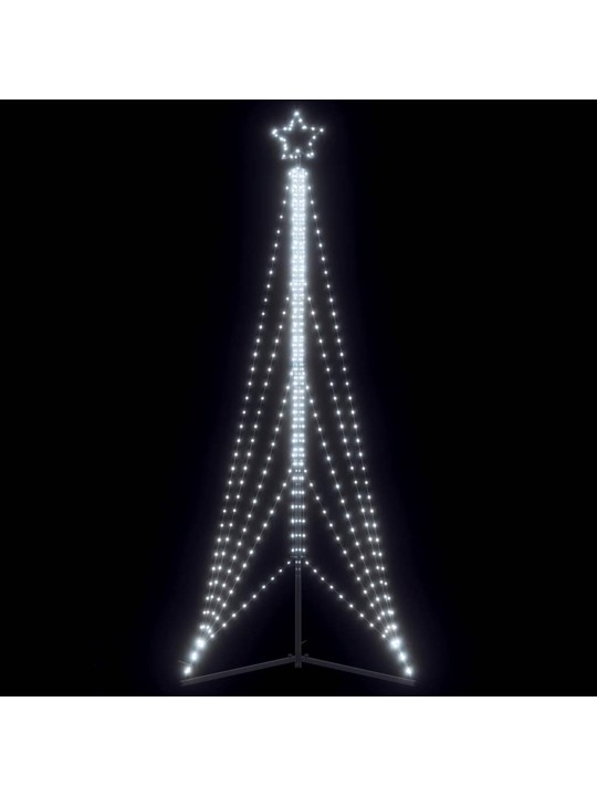 Led joulukuusi 525 kylmän valkoista led-valoa 302 cm