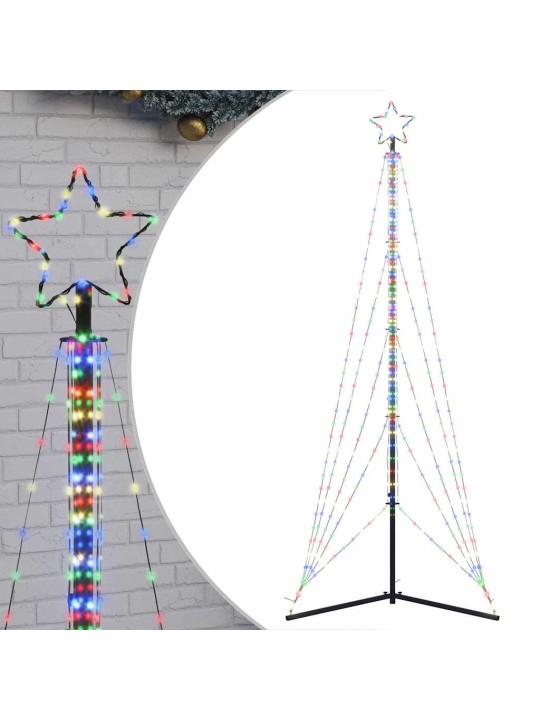 Led joulukuusi 525 värikästä led-valoa 302 cm