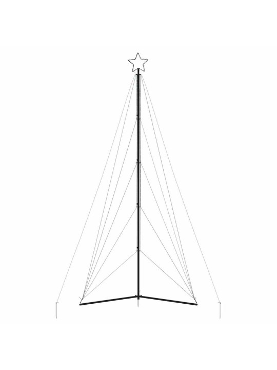 Led joulukuusi 615 lämpimän valkoista led-valoa 404,5 cm