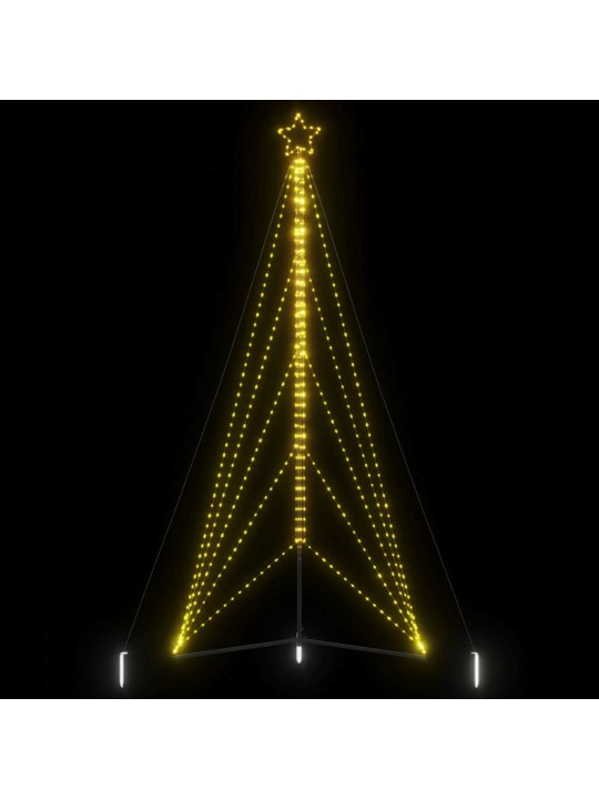 Led joulukuusi 615 lämpimän valkoista led-valoa 404,5 cm