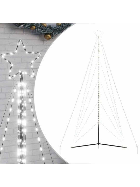 Led joulukuusi 615 kylmän valkoista led-valoa 404,5 cm