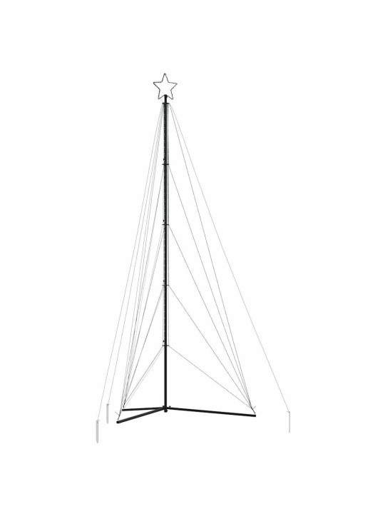 Led joulukuusi 615 kylmän valkoista led-valoa 404,5 cm