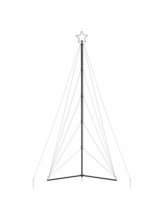 Led joulukuusi 615 kylmän valkoista led-valoa 404,5 cm