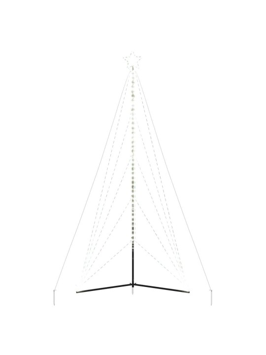 Led joulukuusi 615 kylmän valkoista led-valoa 404,5 cm
