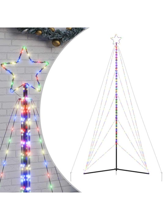 Led joulukuusi 615 värikästä led-valoa 404,5 cm