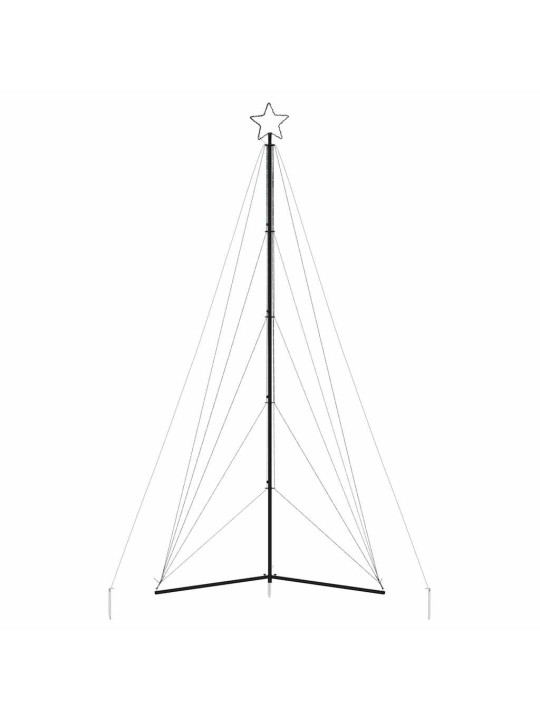 Led joulukuusi 615 värikästä led-valoa 404,5 cm
