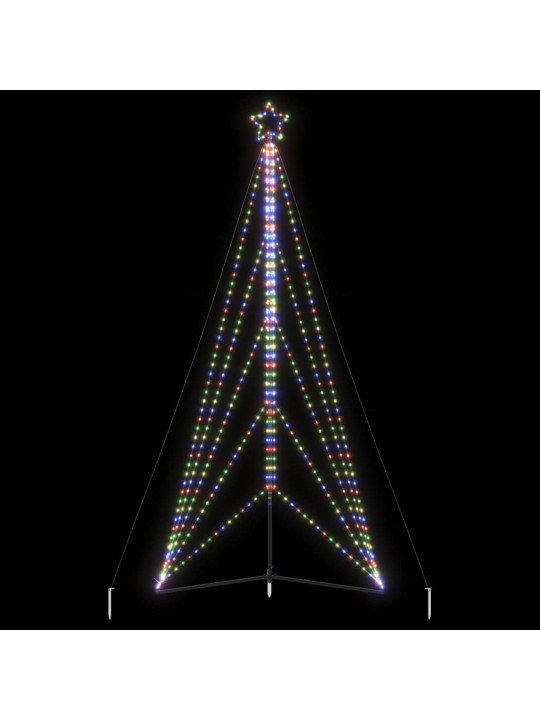 Led joulukuusi 615 värikästä led-valoa 404,5 cm