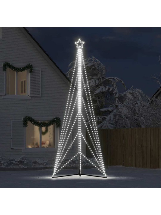 Led joulukuusi 861 kylmän valkoista led-valoa 478 cm
