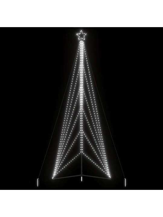 Led joulukuusi 861 kylmän valkoista led-valoa 478 cm