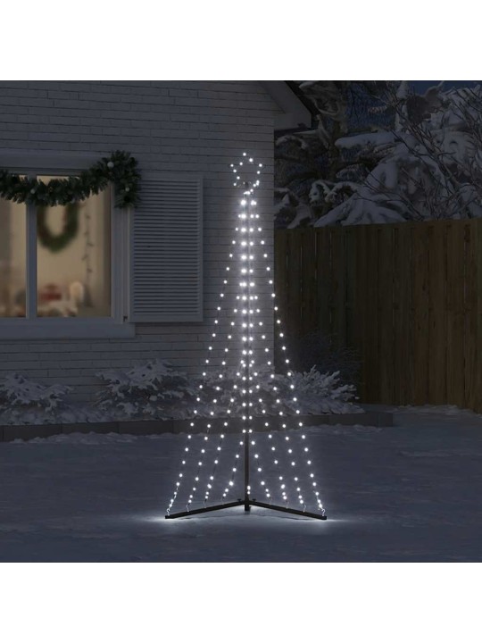 Led joulukuusi 339 kylmän valkoista led-valoa 187 cm