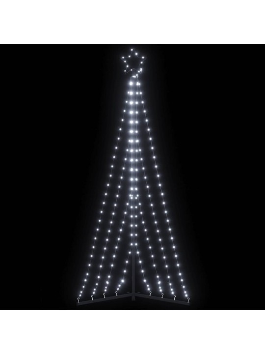 Led joulukuusi 339 kylmän valkoista led-valoa 187 cm