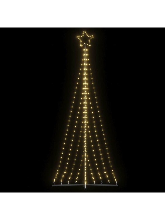 Led joulukuusi 447 lämpimän valkoista led-valoa 249 cm