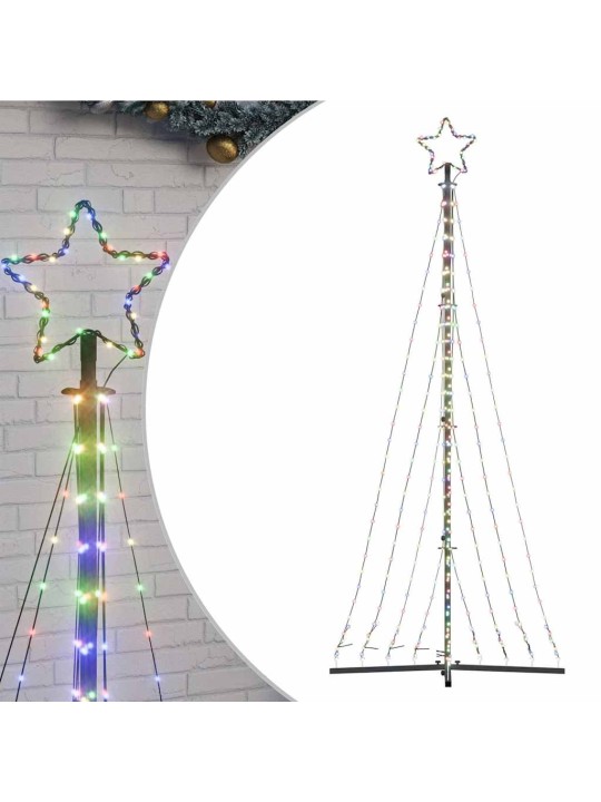 Led joulukuusi 447 värikästä led-valoa 249 cm