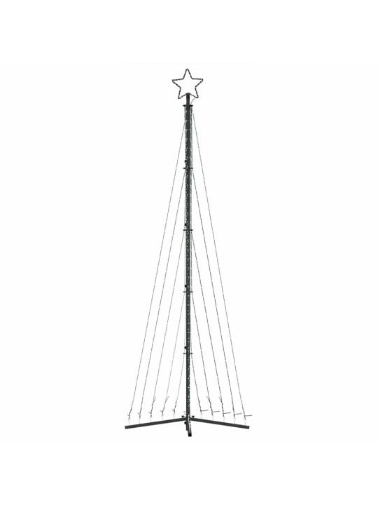 Led joulukuusi 495 kylmän valkoista led-valoa 300,5 cm