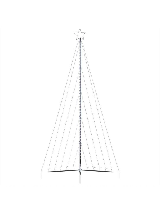 Led joulukuusi 570 kylmän valkoista led-valoa 399 cm