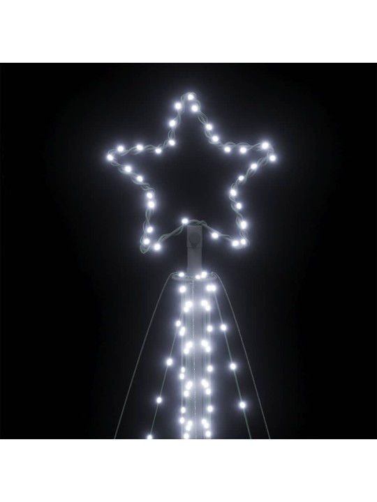 Led joulukuusi 570 kylmän valkoista led-valoa 399 cm
