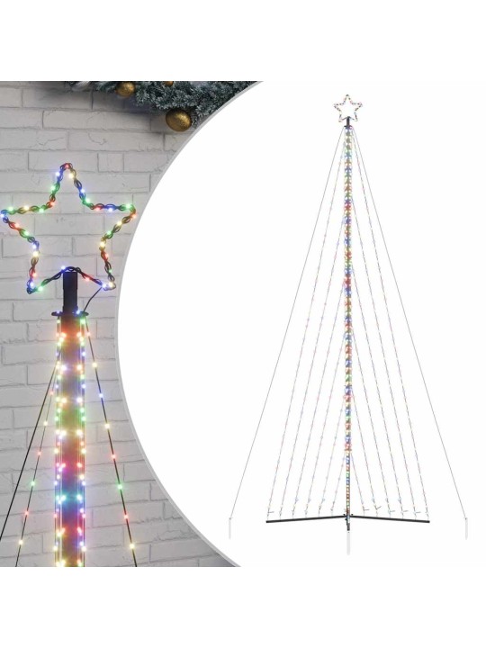 Led joulukuusi 789 värikästä led-valoa 476 cm
