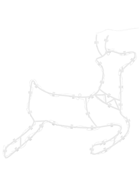 Jouluvalot poro silhouette 2 kpl 35 lediä lämmin valkoinen