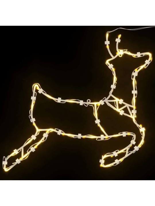 Jouluvalot poro silhouette 2 kpl 35 lediä lämmin valkoinen