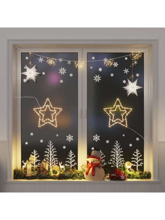 Jouluvalot star silhouette 2 kpl 50 lediä lämmin valkoinen