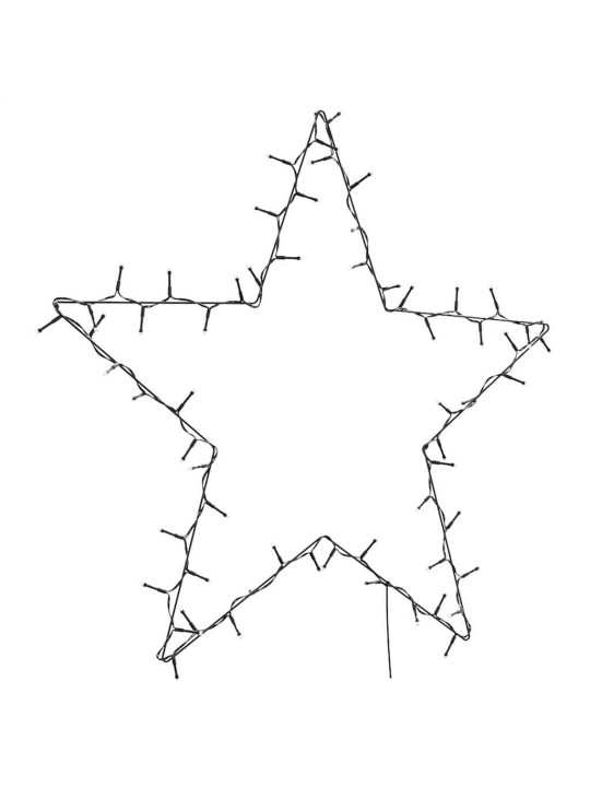 Jouluvalot star silhouette 80 leds lämmin valkoinen