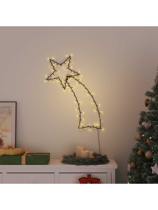 Jouluvalot shooting star silhouette 115 leds lämmin valkoinen