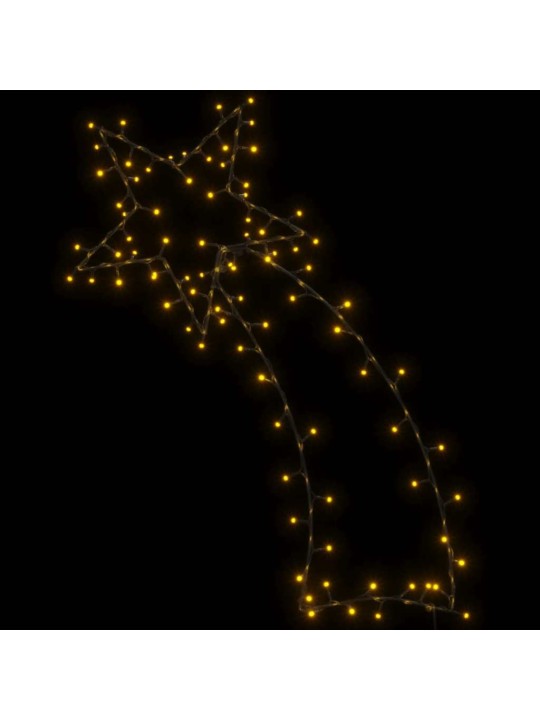 Jouluvalot shooting star silhouette 115 leds lämmin valkoinen