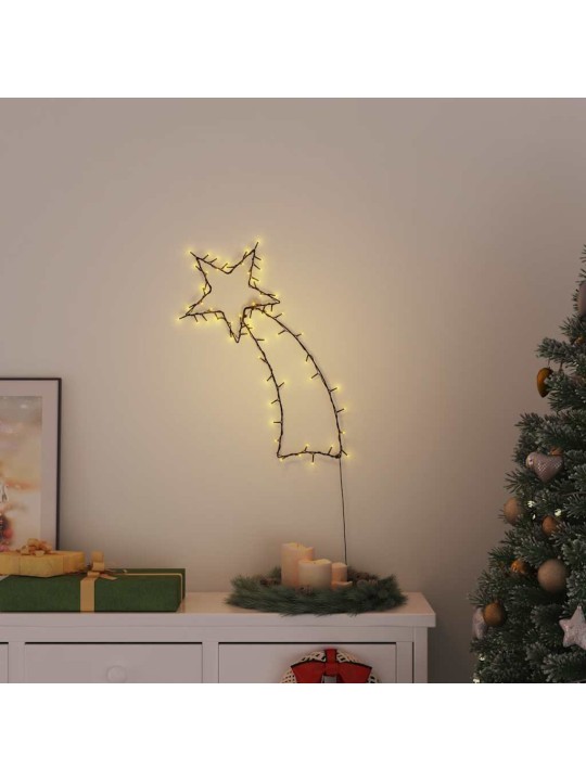 Jouluvalot tähdenlento siluetti 80 leds lämmin valkoinen