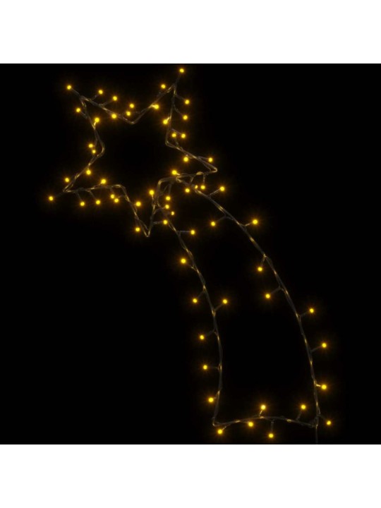 Jouluvalot tähdenlento siluetti 80 leds lämmin valkoinen