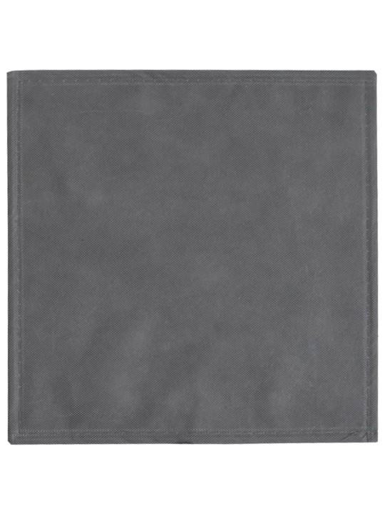 Taitettavat säilytyslaatikot 4 kpl harmaa 32x32x32 cm