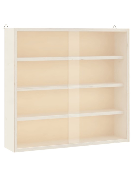 Puinen keräilijän näyttökotelo ovilla 40x8,5x37cm