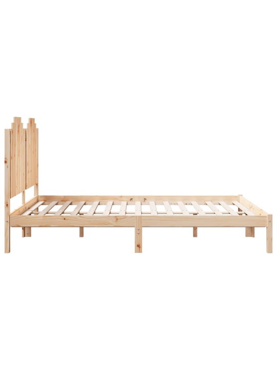 Sängynrunko erikoispitkä ilman patjaa 140x210 cm massiivipuu