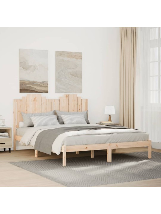 Sängynrunko erikoispitkä ilman patjaa 140x210 cm massiivipuu