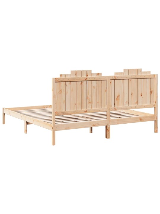 Sängynrunko erikoispitkä ilman patjaa 180x210 cm massiivipuu