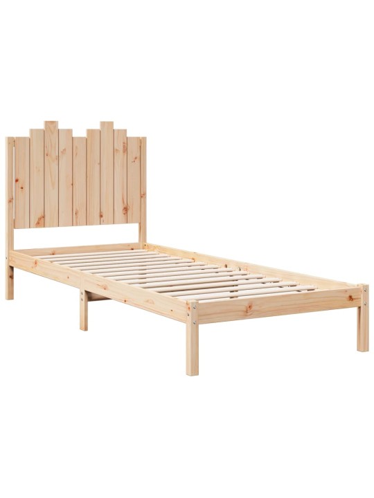 Sängynrunko erikoispitkä ilman patjaa 100x220 cm massiivipuu