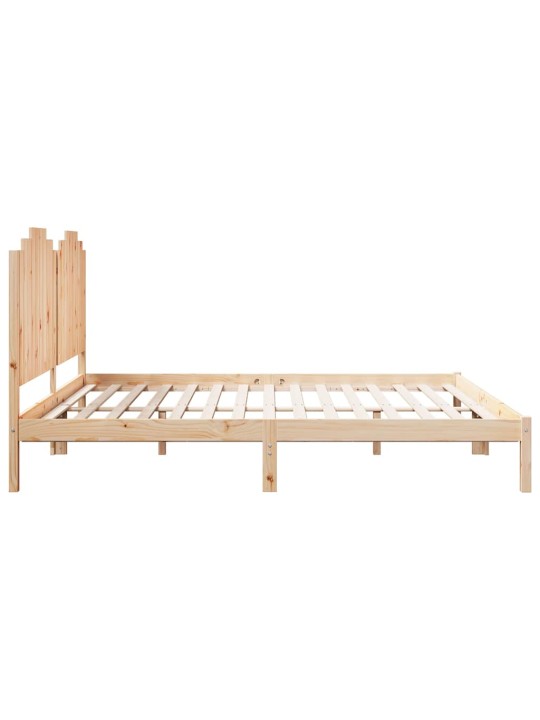 Sängynrunko erikoispitkä ilman patjaa 200x220 cm massiivipuu