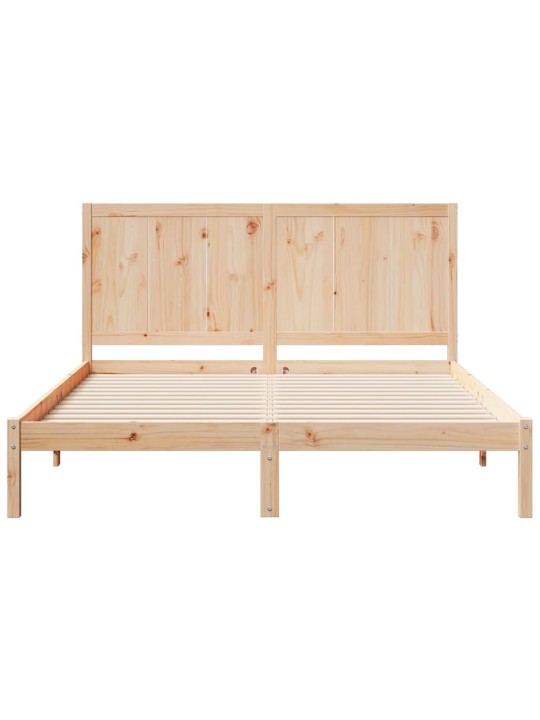 Sängynrunko erikoispitkä ilman patjaa 140x210 cm massiivipuu